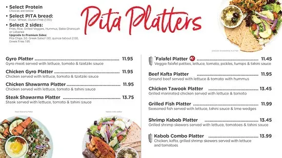 Beyond Calories: Nutrition Details at PITA Mediterranean Street Food