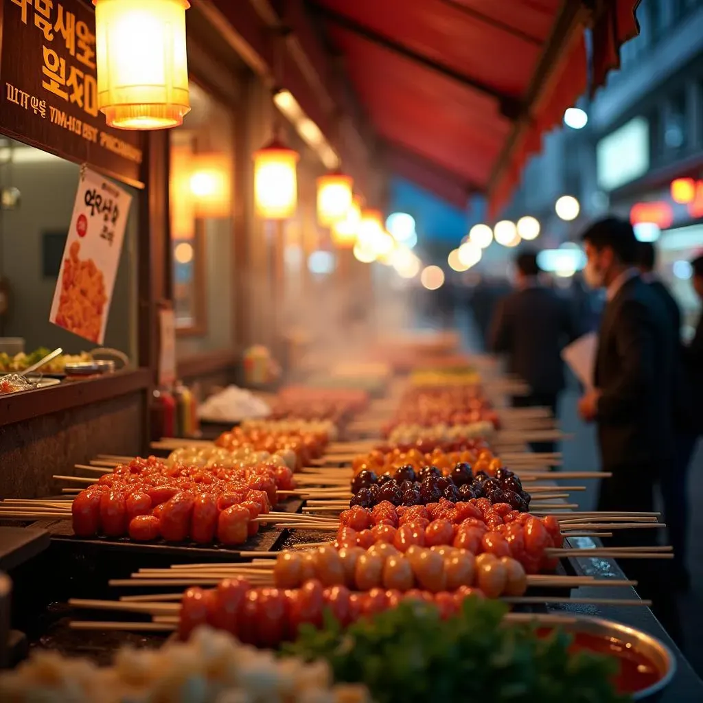 Exploring the World of Korean Skewers Street Food