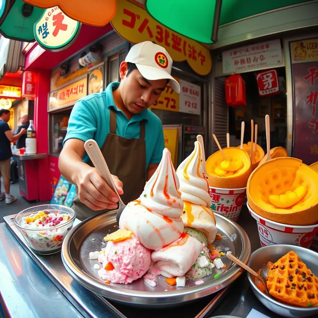 Ice Cream Rolls and Other Korean Street Food Ice Cream Creations