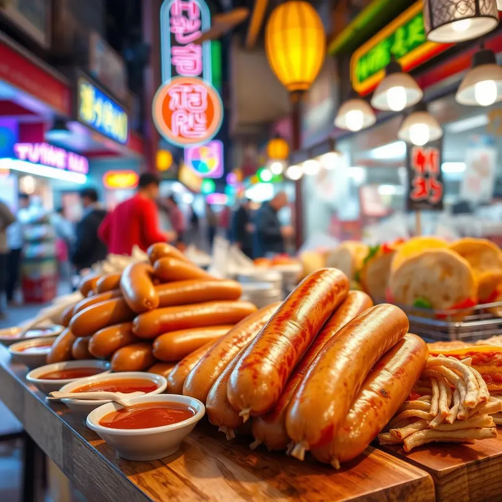 Popular Types of Korean Sausage Street Food