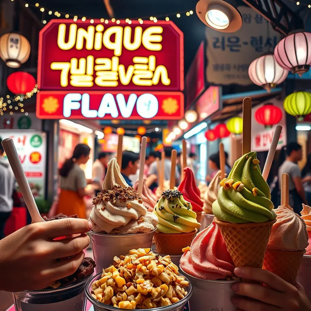 Unique Flavors of Korean Street Food Ice Cream